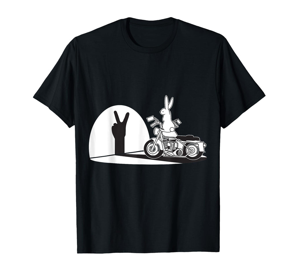 Hi Biker Shadow Chinese Rabbit Hand T-Shirt - Trendy Graphic Unisex - T-Shirt, Sweatshirt, Hoodie