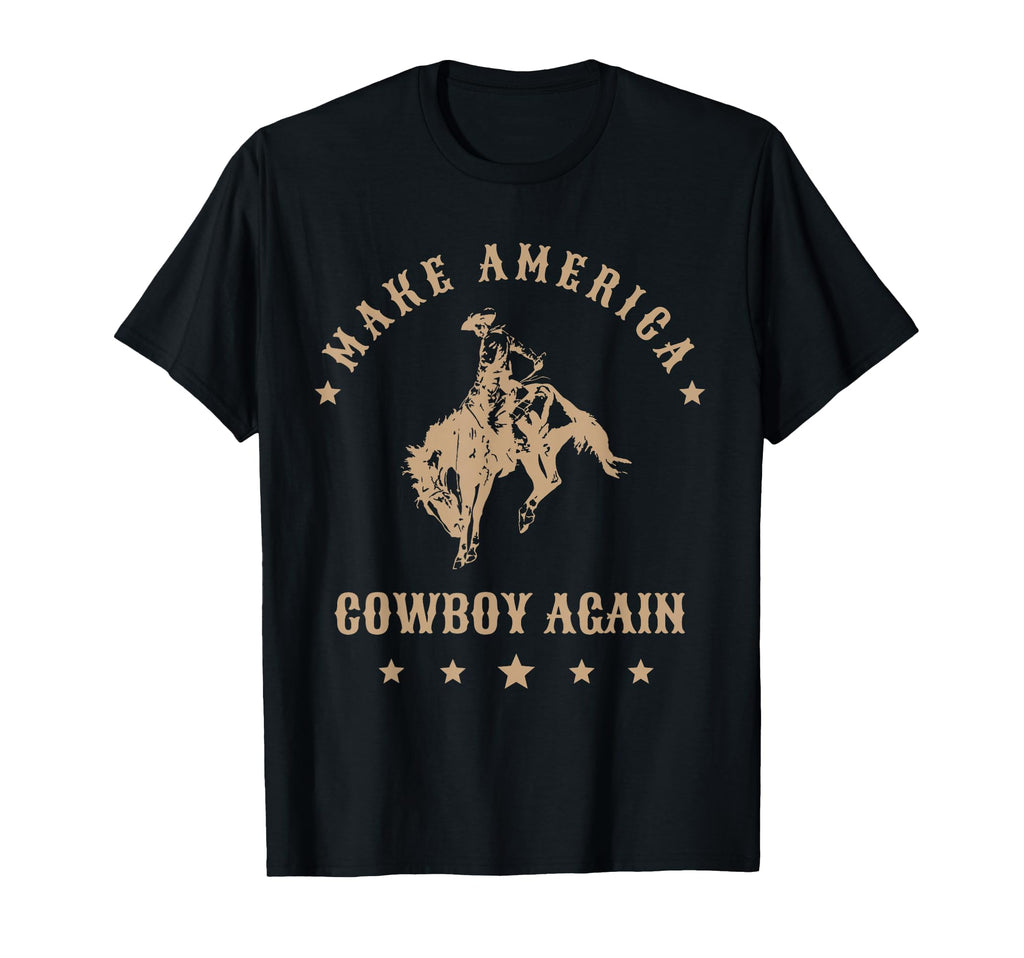 Make America Cowgirl Cowboy Again T-Shirt - Minimalist Print Men Women - T-Shirt, Sweatshirt, Hoodie