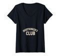 Womens Overthinkers Club V Neck T-Shirt - Unique Graphic Men Women - T-Shirt, Sweatshirt, Hoodie