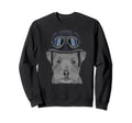 Norfolk Terrier Wearing Motorcycle Sweatshirt - Minimalist Print Unisex - T-Shirt, Sweatshirt, Hoodie