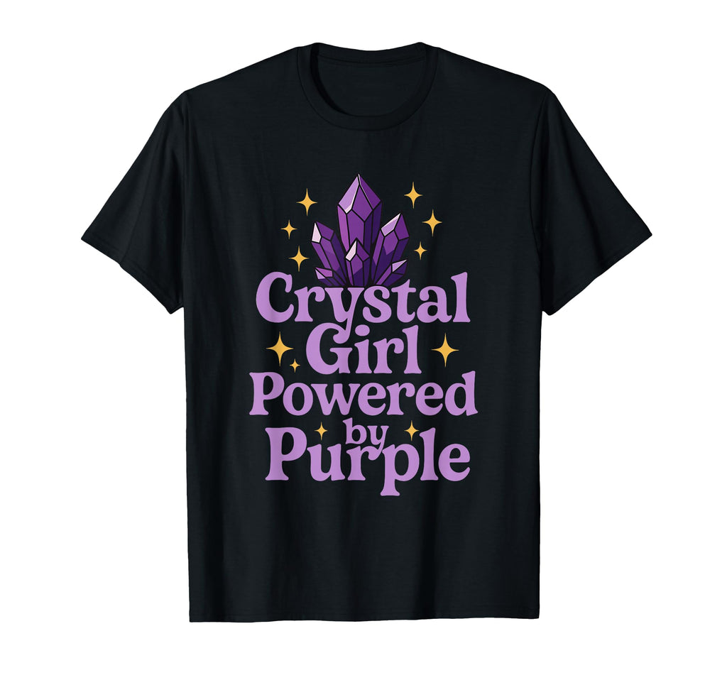 Amethyst Addict Healing Crystal Energy T-Shirt - Trendy Graphic for Adults - T-Shirt, Sweatshirt, Hoodie