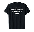 Emotional Support Small Black T-Shirt - Minimalist Print Men Women - T-Shirt, Sweatshirt, Hoodie