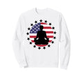 Patriotic Yoga Pose American Flag 4Th Sweatshirt - Custom Art Print Unisex - T-Shirt, Sweatshirt, Hoodie