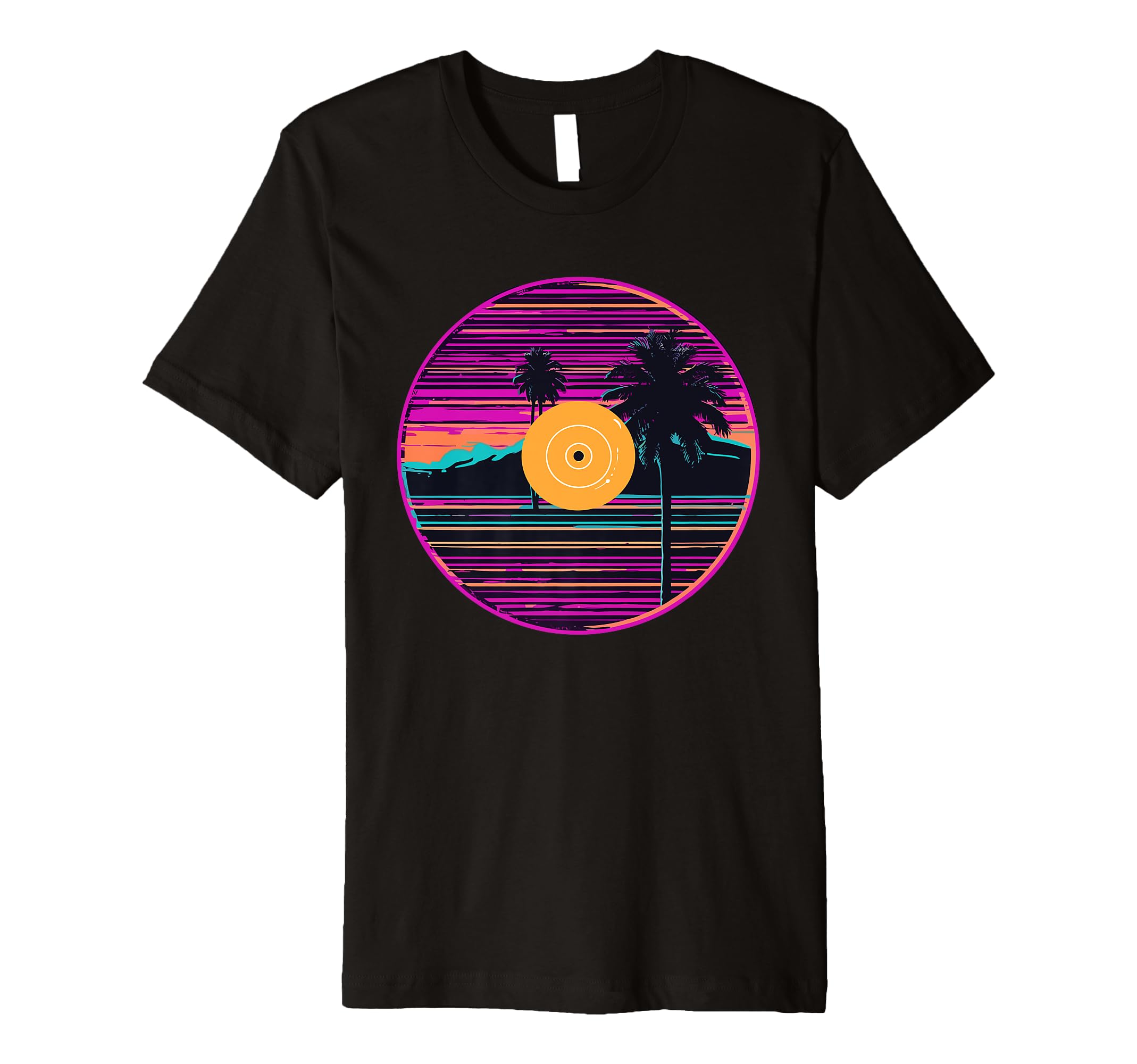 Vinyl Record Vaporwave Turntable T-Shirt - Aesthetic Graphic Men Women - T-Shirt, Sweatshirt, Hoodie