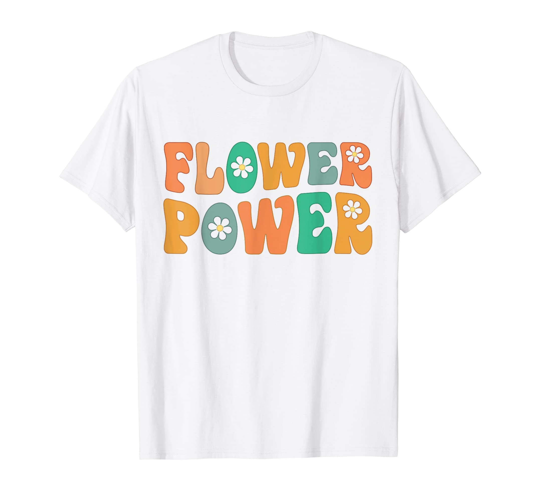 Flower Power Hippie 60S 70S Sunflower T-Shirt - Trendy Graphic Unisex - T-Shirt, Sweatshirt, Hoodie