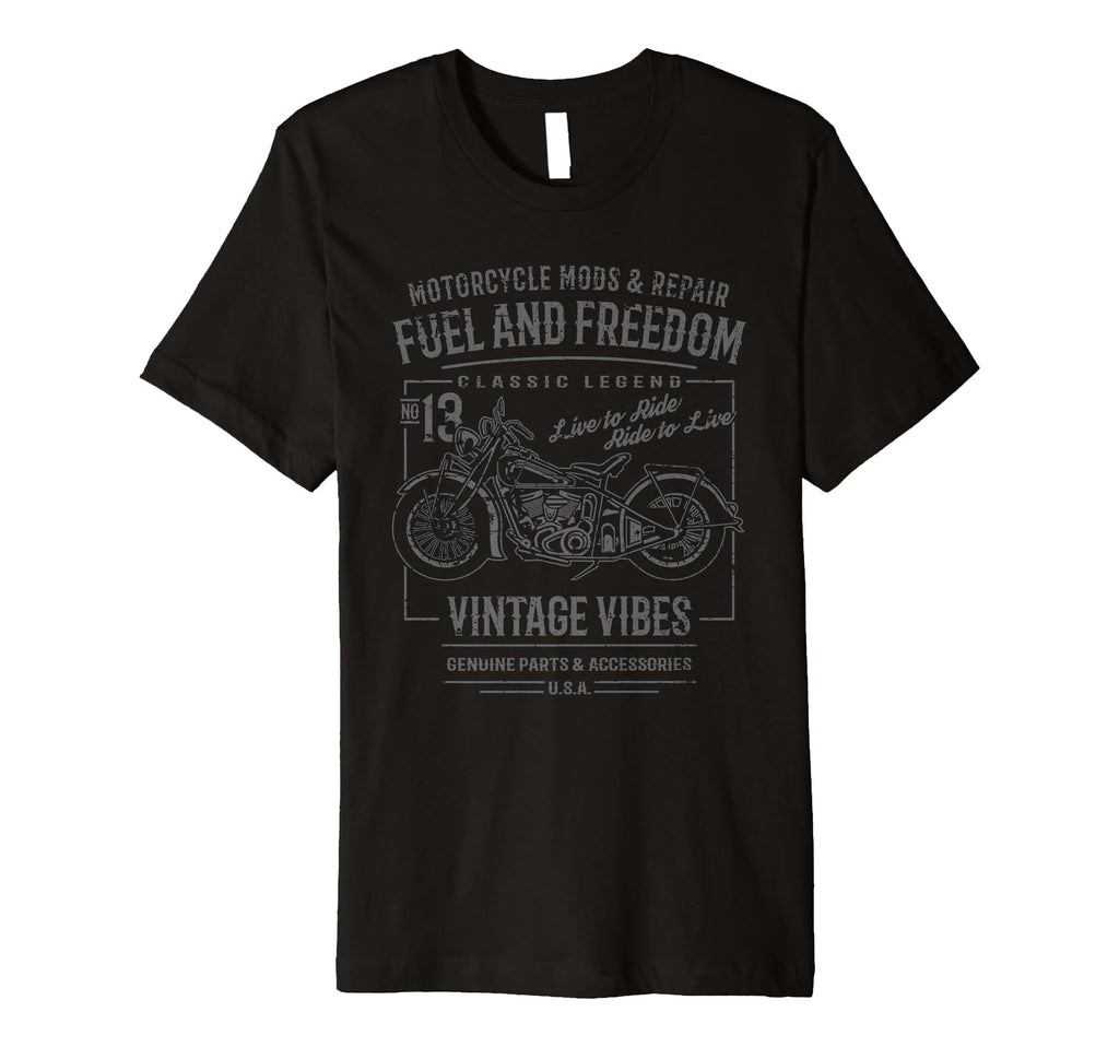 Motorcycle Distressed T-Shirt - Graphic Print for Adults - T-Shirt, Sweatshirt, Hoodie