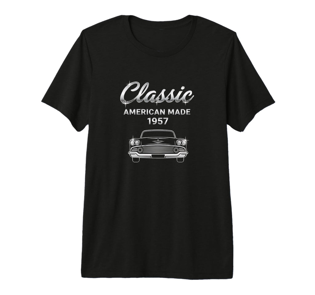Car American Made 1957 Car Tri T-Shirt - Casual Everyday Wear for Adults - T-Shirt, Sweatshirt, Hoodie