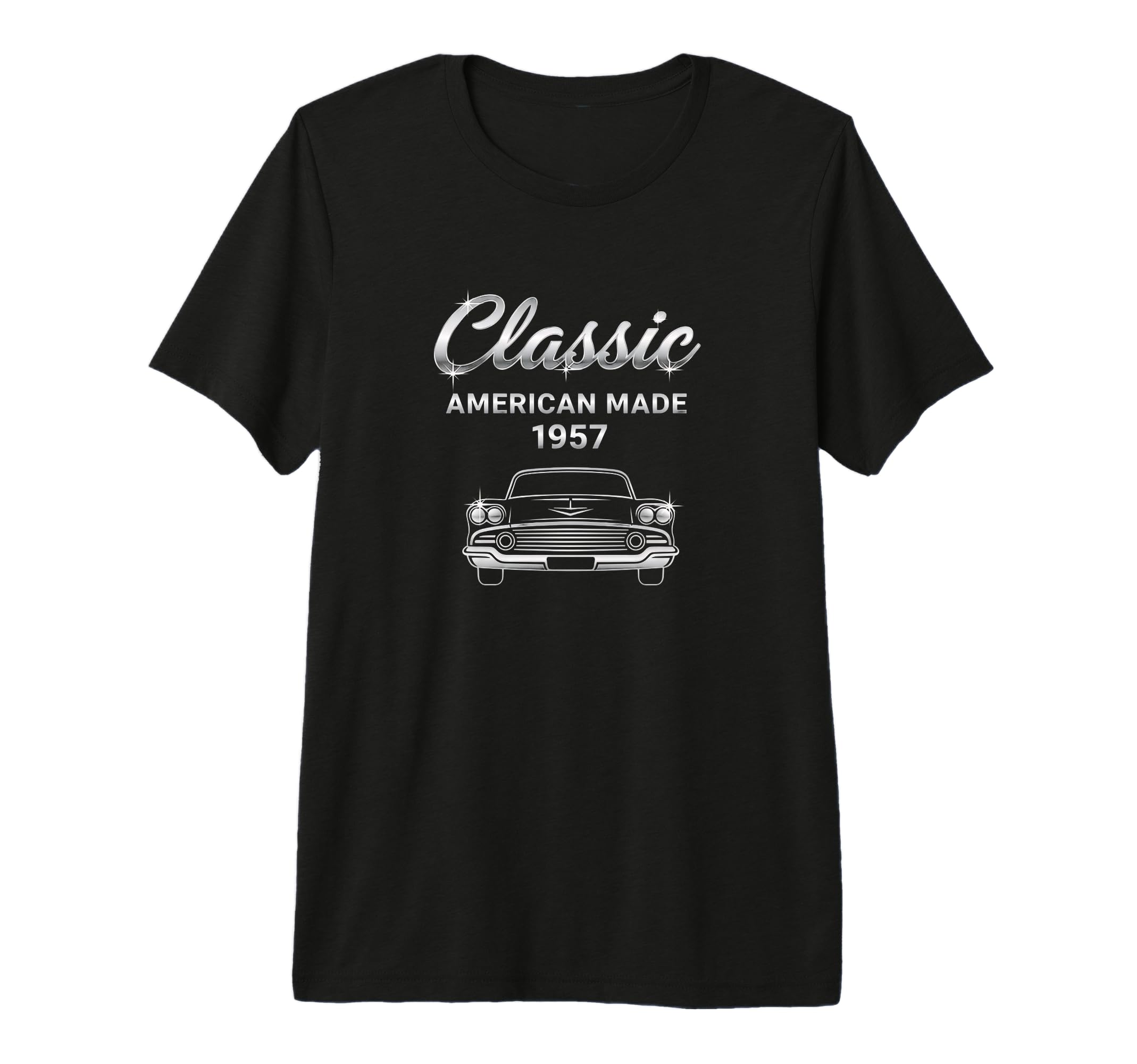 Car American Made 1957 Car Tri T-Shirt - Casual Everyday Wear for Adults - T-Shirt, Sweatshirt, Hoodie
