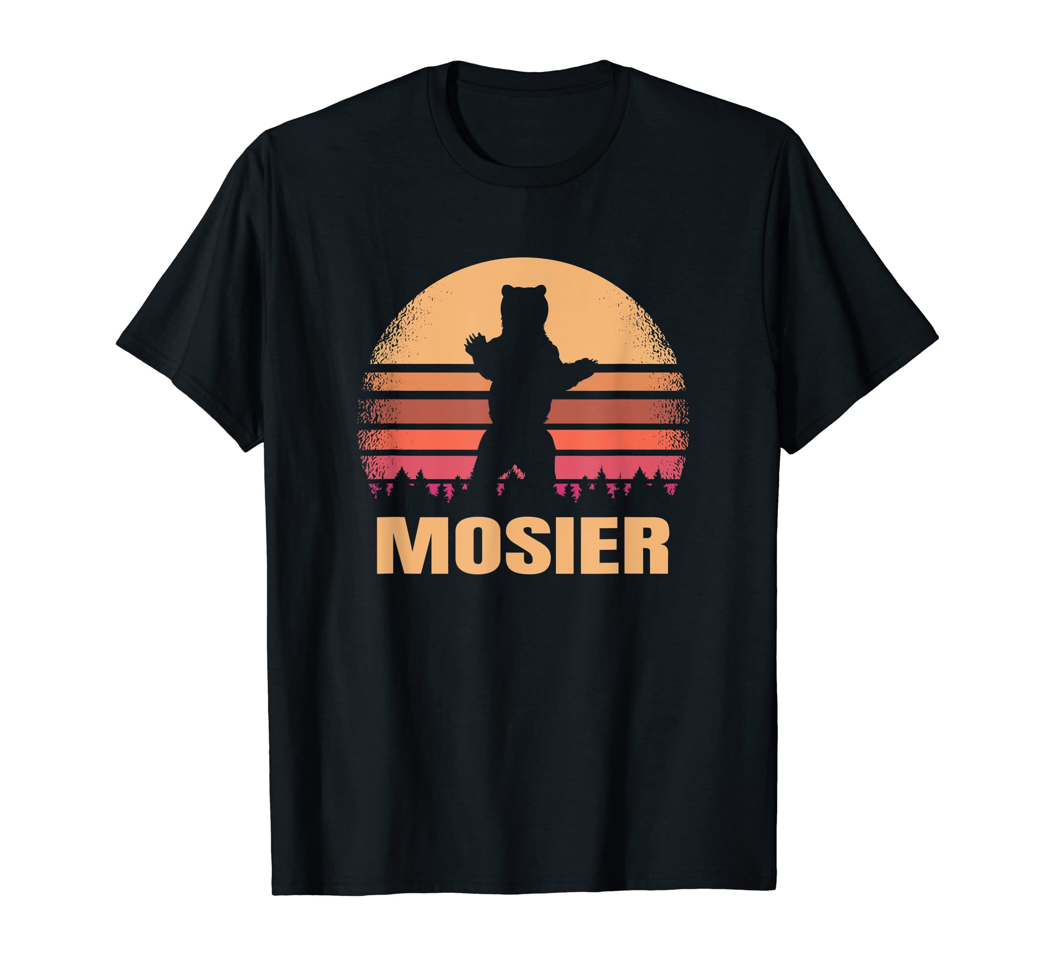 Mosier Oregon Bear Or Distressed 80S T-Shirt - Novelty Apparel Unisex - T-Shirt, Sweatshirt, Hoodie