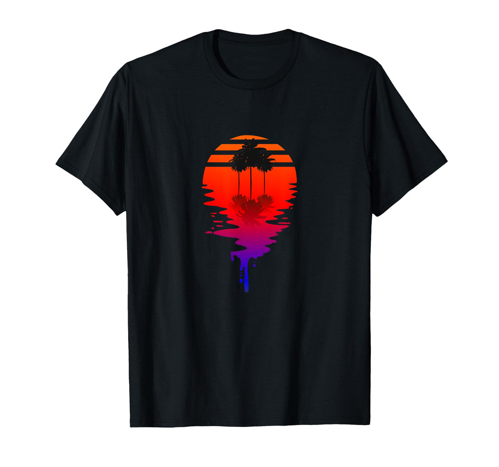 Synthwave Nostalgia Sun 90S Vaporwave T-Shirt - Novelty Apparel Unisex - T-Shirt, Sweatshirt, Hoodie