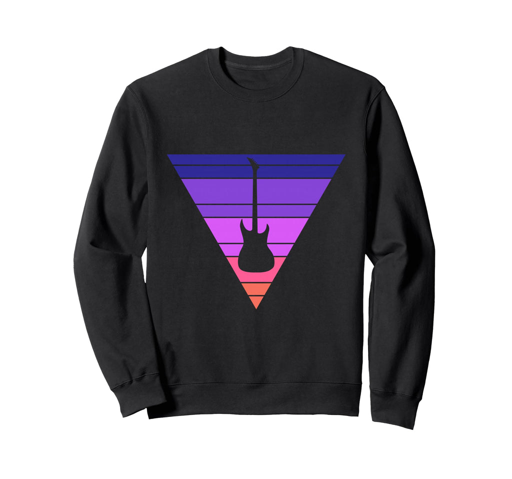 Electric Guitar Vaporwave 80S Sweatshirt - Streetwear Style for Adults - T-Shirt, Sweatshirt, Hoodie