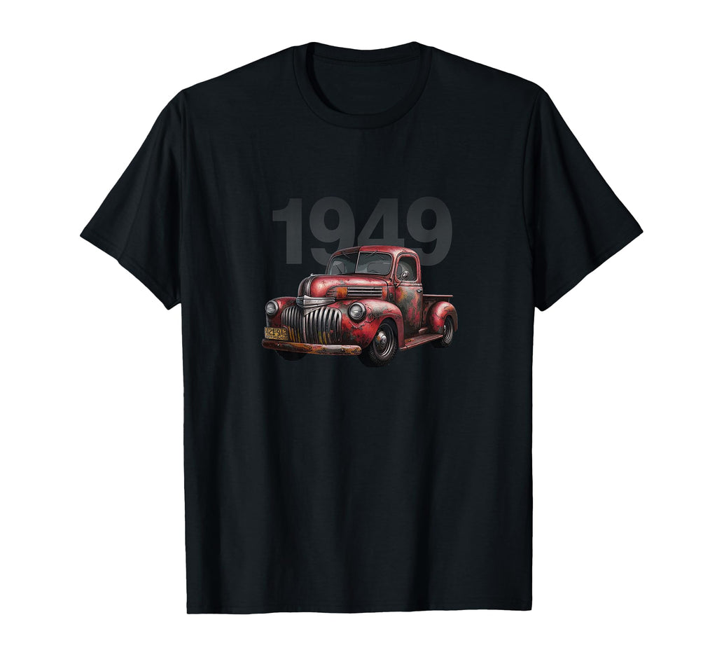 Old Red 1949 Pickup Truck Pick Up T-Shirt - Unique Graphic for Adults - T-Shirt, Sweatshirt, Hoodie