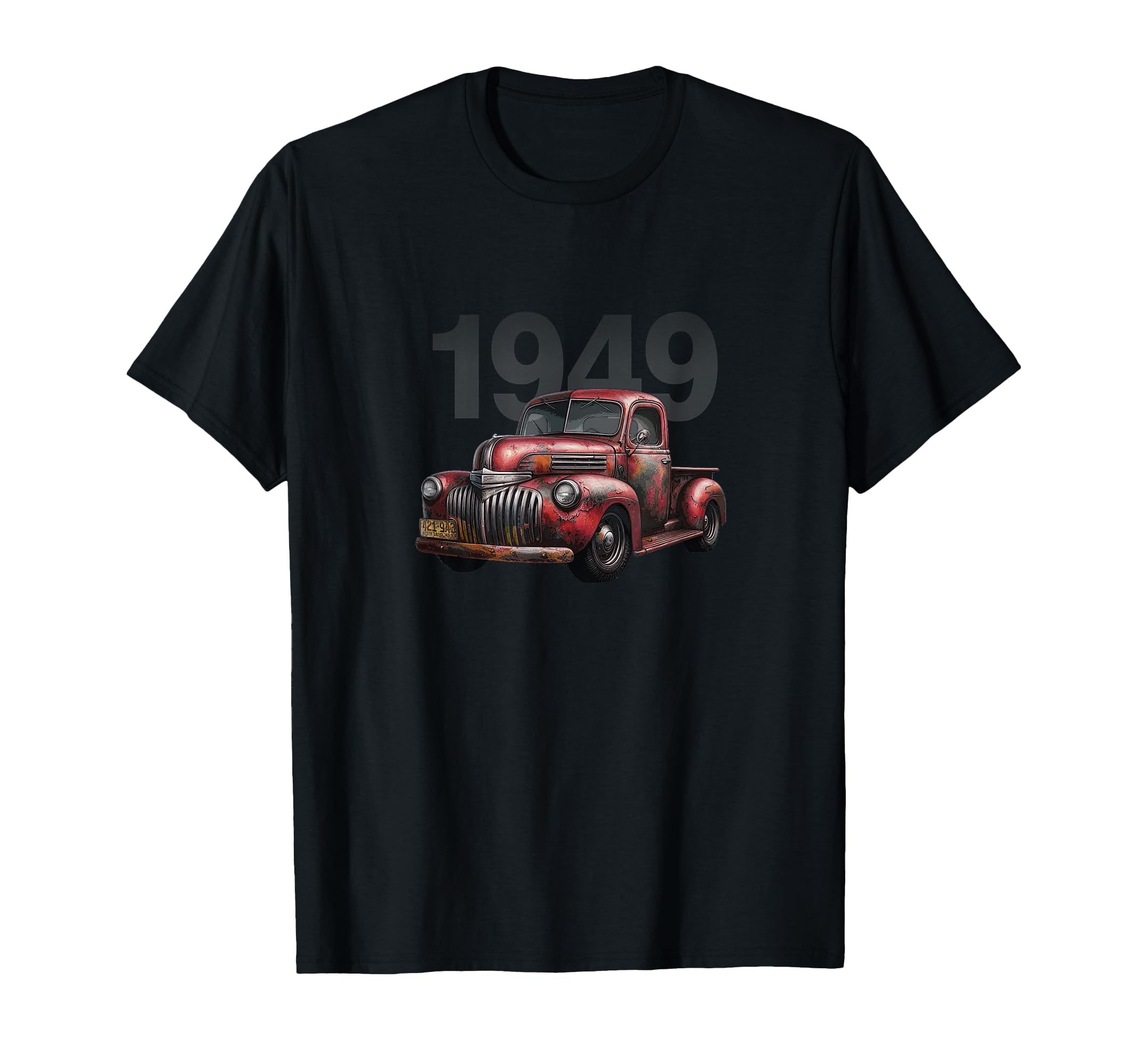 Old Red 1949 Pickup Truck Pick Up T-Shirt - Unique Graphic for Adults - T-Shirt, Sweatshirt, Hoodie