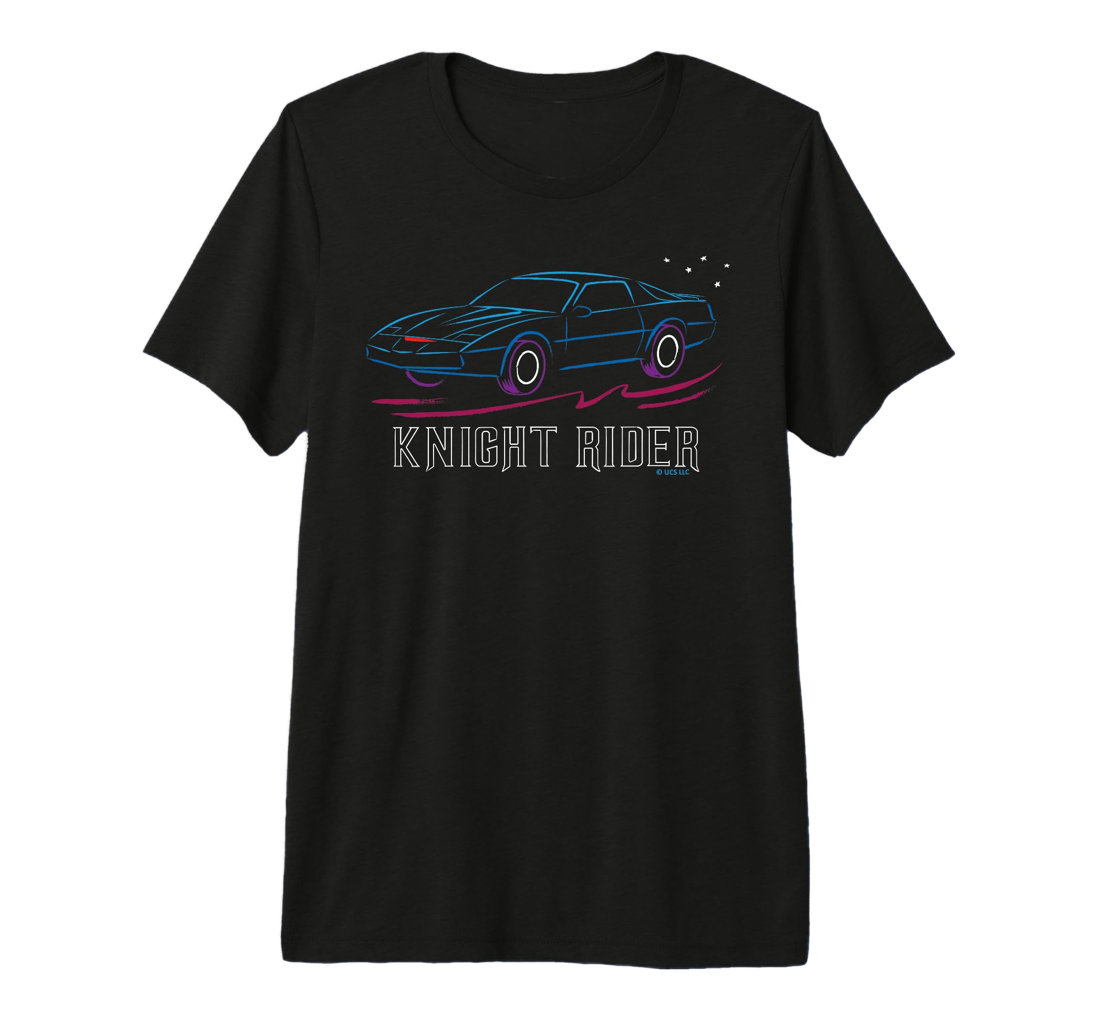 Knight Rider Car Neon Streak Tri Blend T-Shirt - Graphic Print for Adults - T-Shirt, Sweatshirt, Hoodie