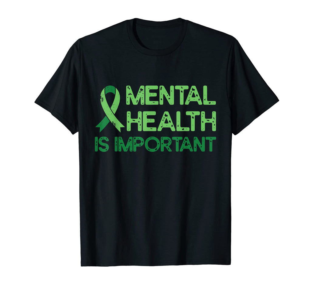 Mental Health Green Ribbon Anxiety T-Shirt - Trendy Graphic Men Women - T-Shirt, Sweatshirt, Hoodie