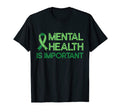 Mental Health Green Ribbon Anxiety T-Shirt - Trendy Graphic Men Women - T-Shirt, Sweatshirt, Hoodie