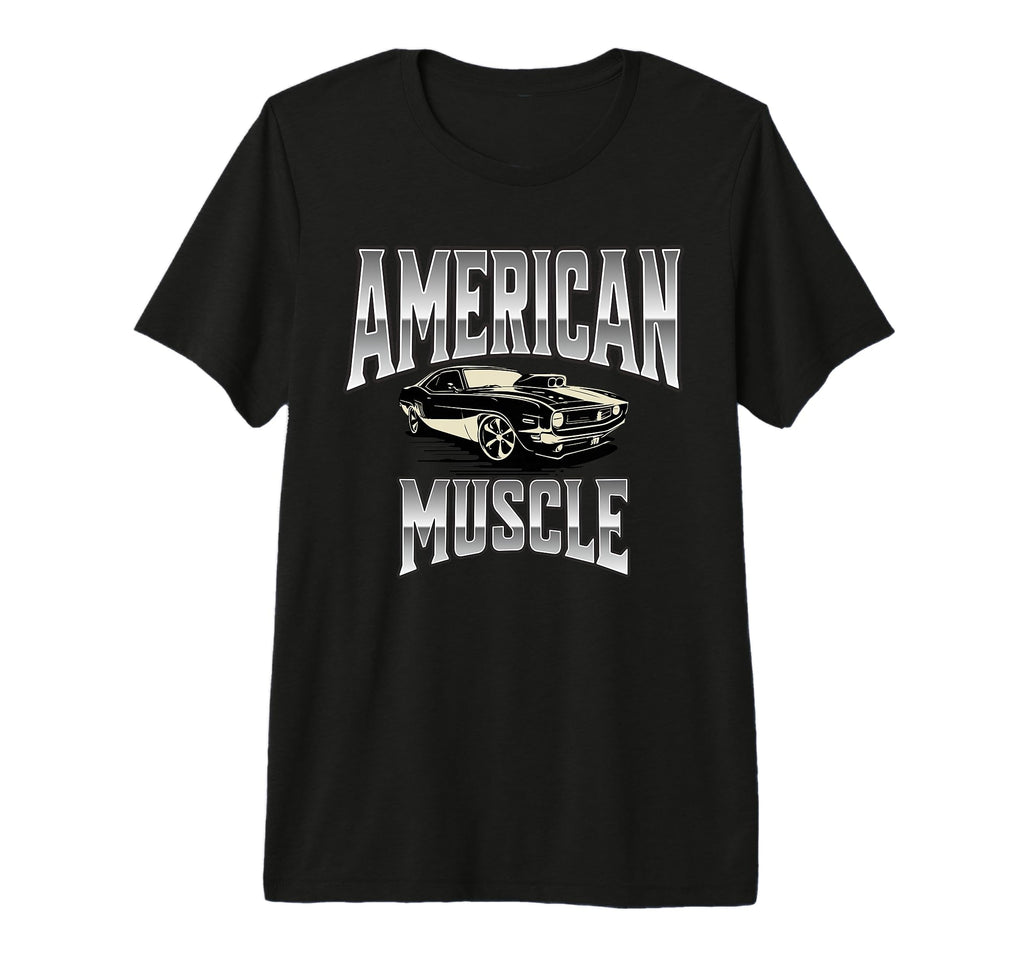 American Muscle Car Car Tri Blend T-Shirt - Fun Novelty Design Men Women - T-Shirt, Sweatshirt, Hoodie
