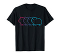 Guinea Pig Silhouette Synthwave T-Shirt - Minimalist Print Men Women - T-Shirt, Sweatshirt, Hoodie