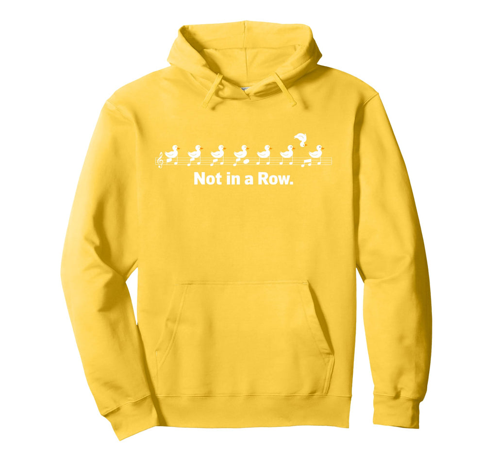 Duck Most Definitely Not All Row Hoodie - Minimalist Print Men Women - T-Shirt, Sweatshirt, Hoodie