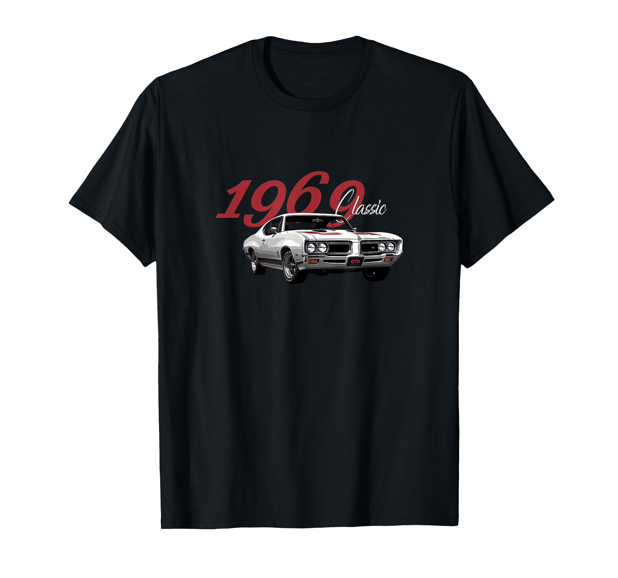 1969 Gto American Muscle Cars Hot T-Shirt - Minimalist Print for Adults - T-Shirt, Sweatshirt, Hoodie