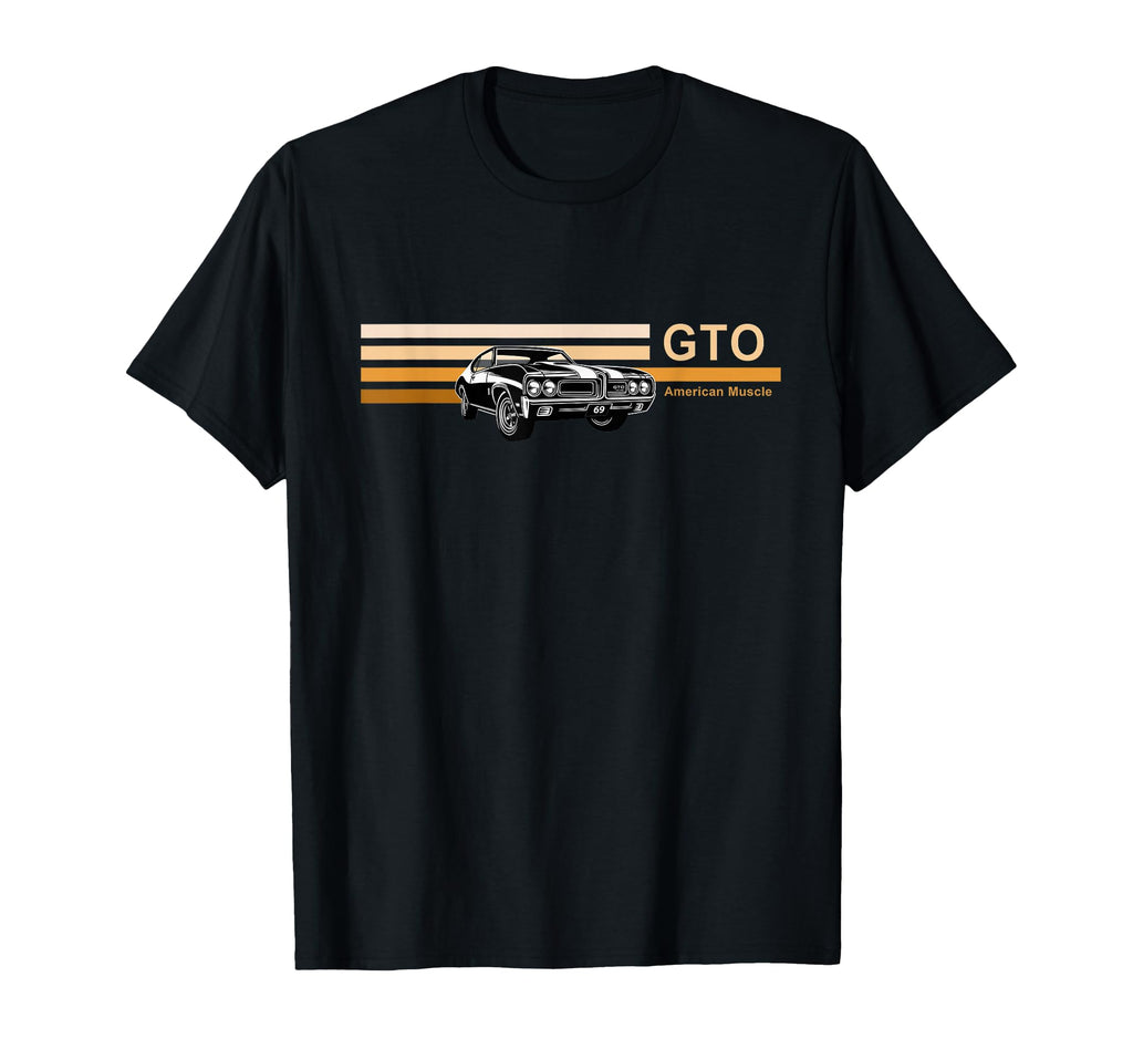 1969 Gto Cars American Muscle Car T-Shirt - Custom Art Print for Adults - T-Shirt, Sweatshirt, Hoodie