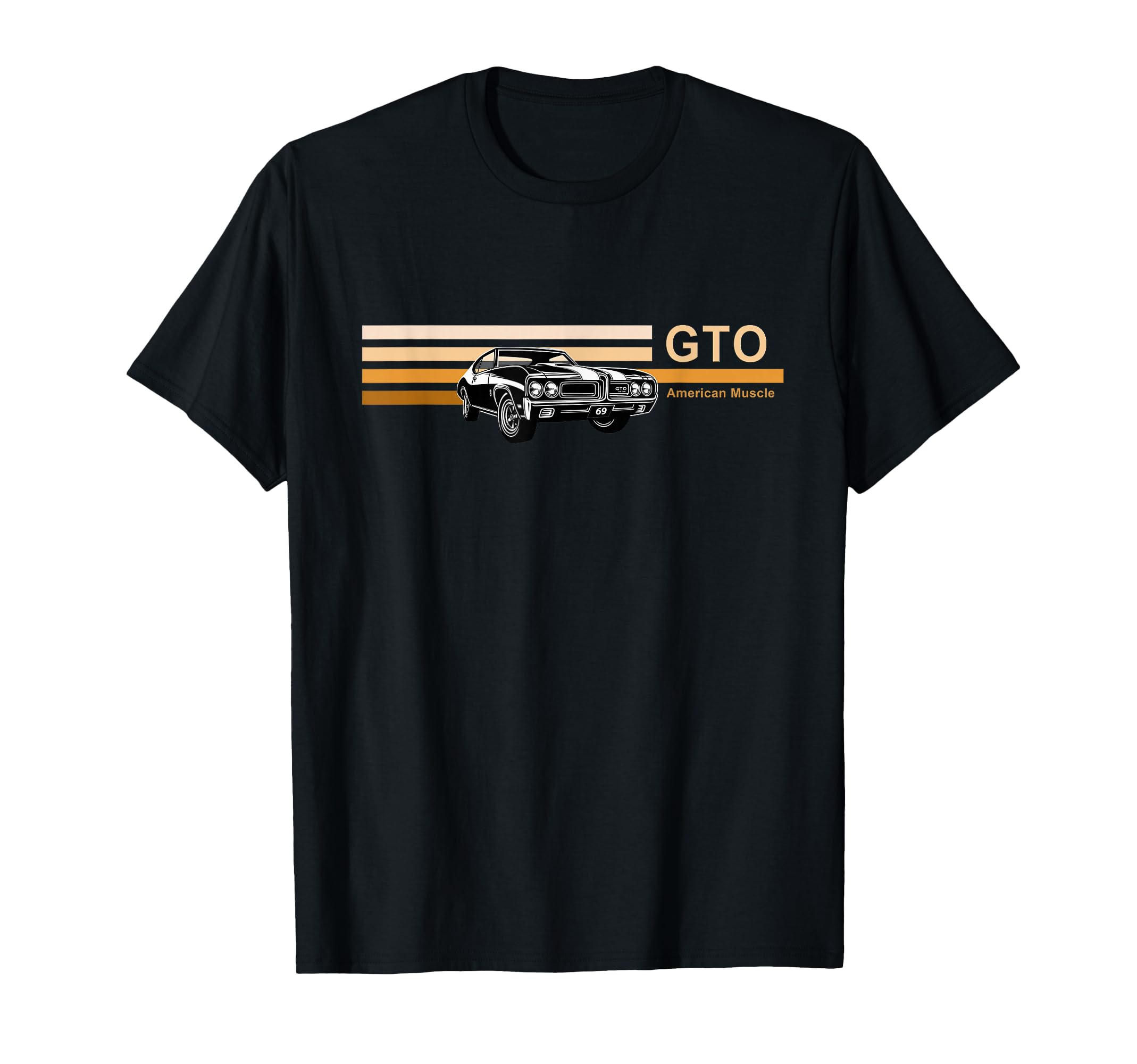 1969 Gto Cars American Muscle Car T-Shirt - Custom Art Print for Adults - T-Shirt, Sweatshirt, Hoodie
