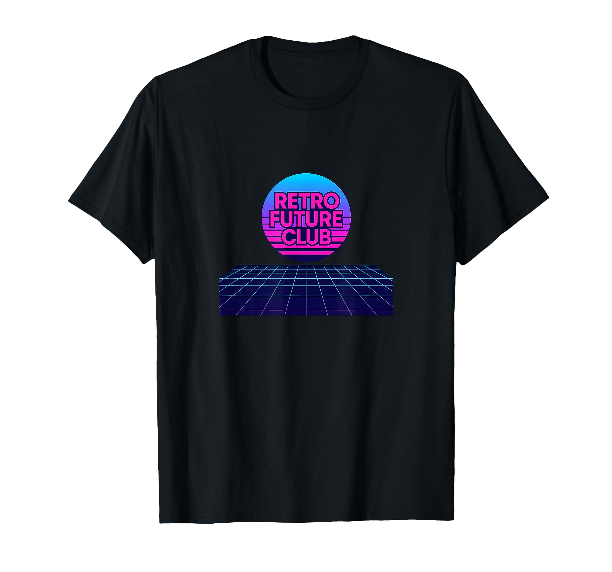Future Club Neon Synth Wave 80S T-Shirt - Custom Art Print Men Women - T-Shirt, Sweatshirt, Hoodie