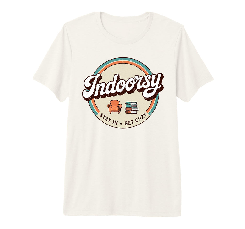 Antisocial Homebody Indoorsy Introvert Tri T-Shirt - Unique Graphic Unisex - T-Shirt, Sweatshirt, Hoodie