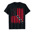 American Flag Trinidad And Tobago T-Shirt - Minimalist Print for Adults - T-Shirt, Sweatshirt, Hoodie