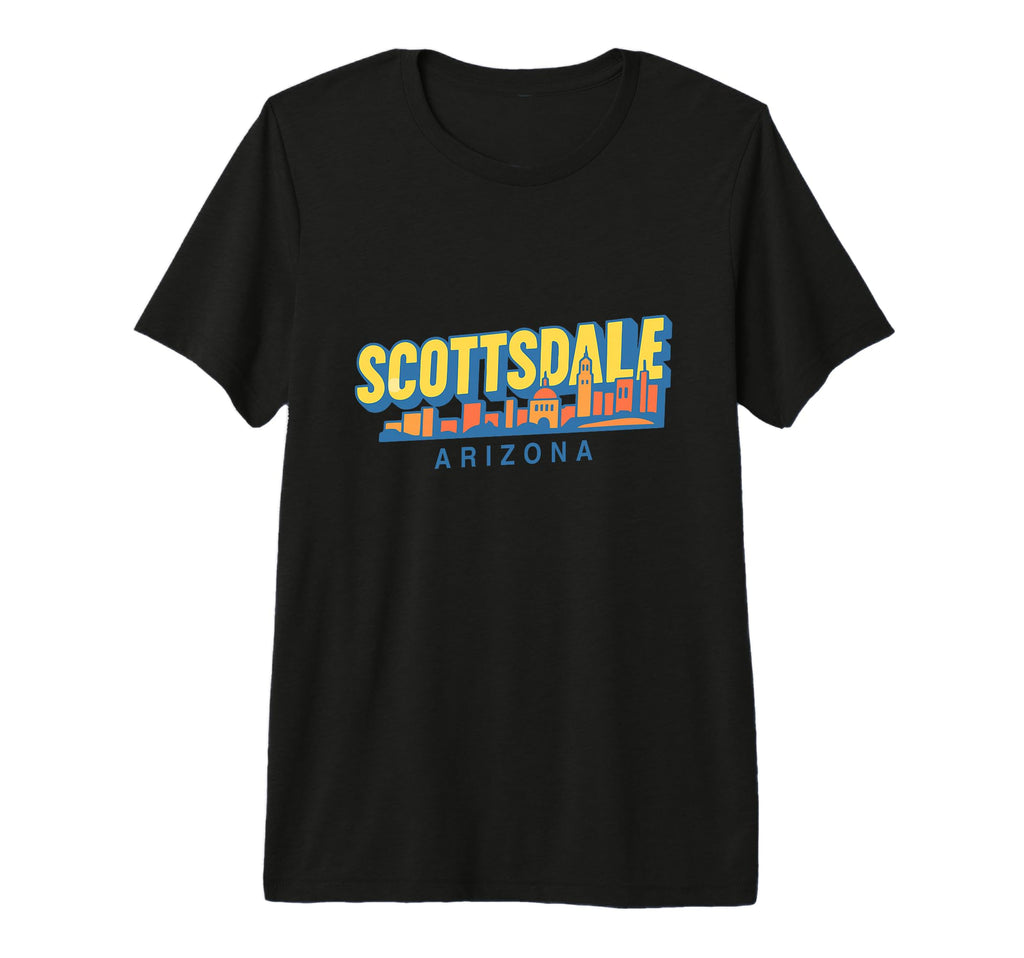 Scottsdale City Skyline Arizona Travel T-Shirt - Trendy Graphic for Adults - T-Shirt, Sweatshirt, Hoodie