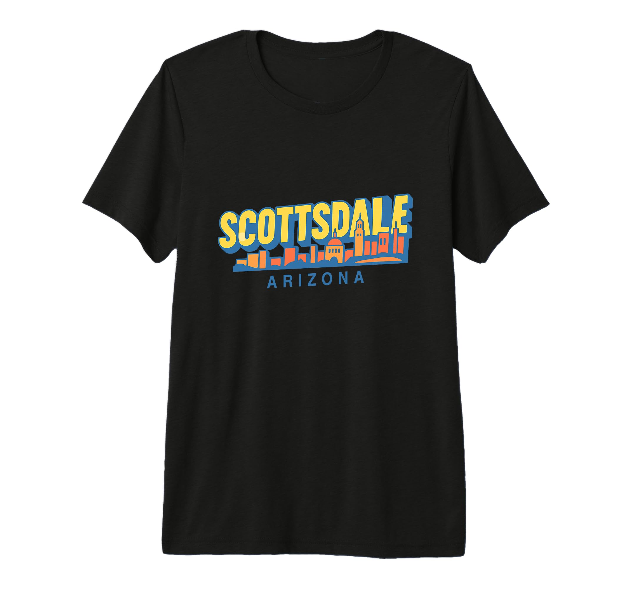 Scottsdale City Skyline Arizona Travel T-Shirt - Trendy Graphic for Adults - T-Shirt, Sweatshirt, Hoodie
