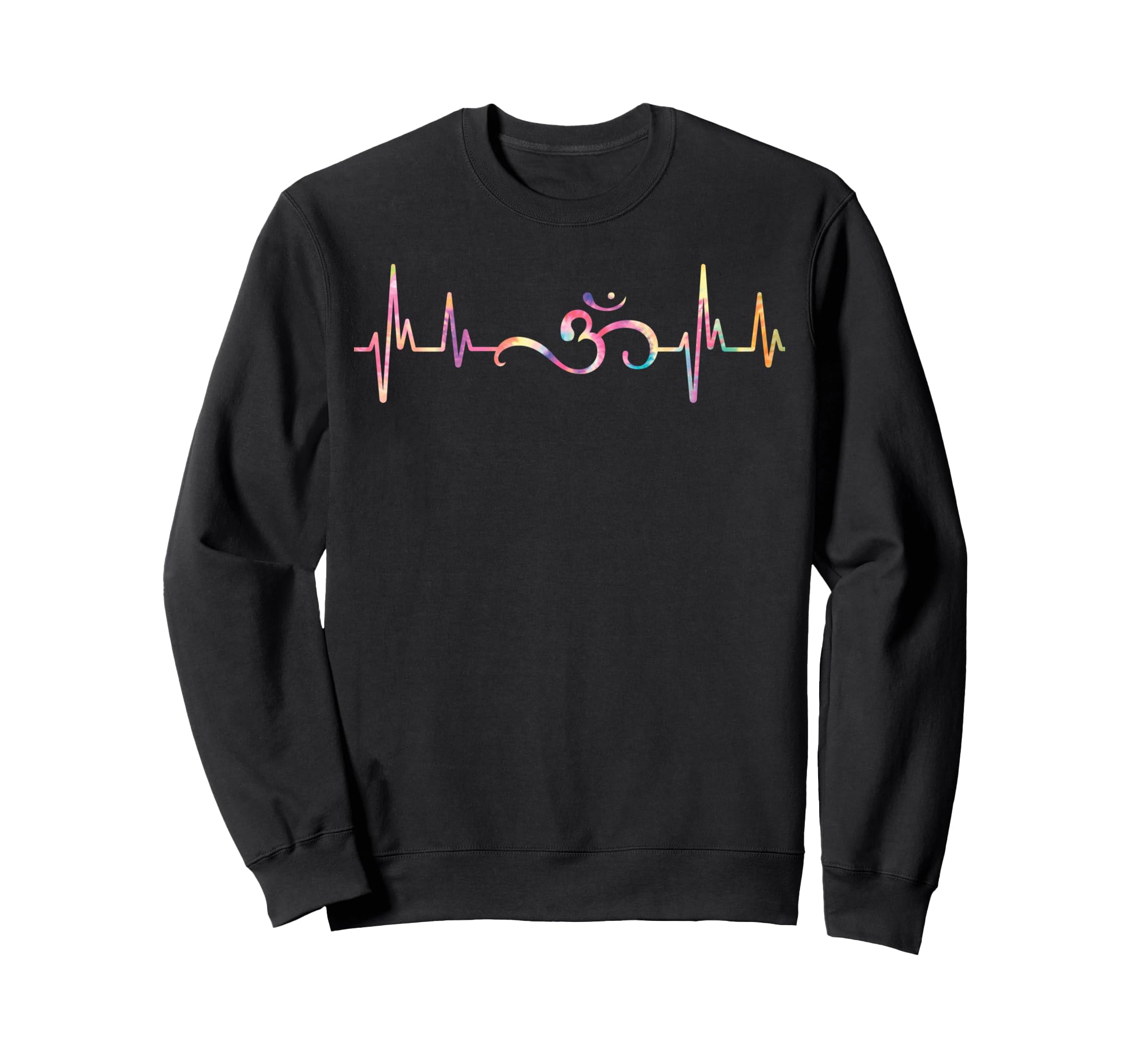 Heartbeat Om Yoga Meditation Mandala Sweatshirt - Unique Graphic Unisex - T-Shirt, Sweatshirt, Hoodie