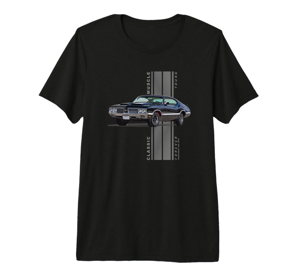 Olds 442 American Muscle Cars Tri Blend T-Shirt - Trendy Graphic Men Women - T-Shirt, Sweatshirt, Hoodie