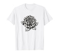 Checkered Flower Checker Rose T-Shirt - Unique Graphic Men Women - T-Shirt, Sweatshirt, Hoodie