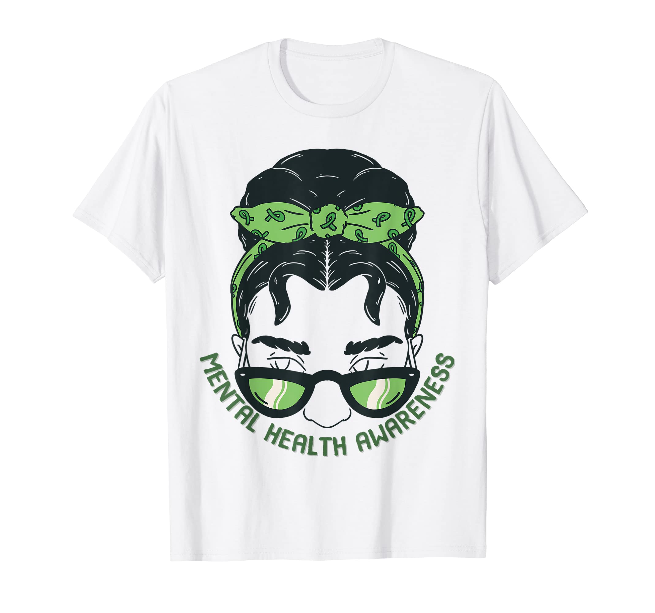 Messy Bun Mental Health Matters Gift T-Shirt - Trendy Graphic Men Women - T-Shirt, Sweatshirt, Hoodie