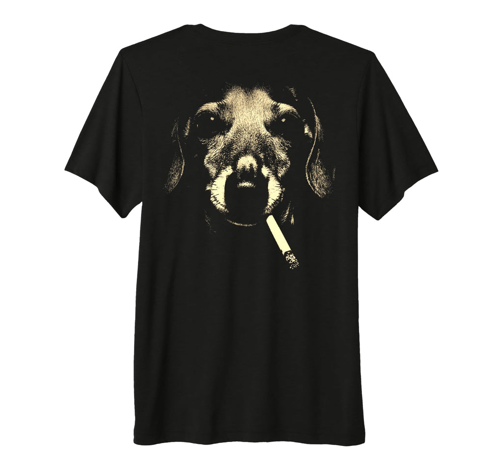 Dachshund Smoking Cigarette Grunge Meme T-Shirt - Streetwear Style Unisex - T-Shirt, Sweatshirt, Hoodie