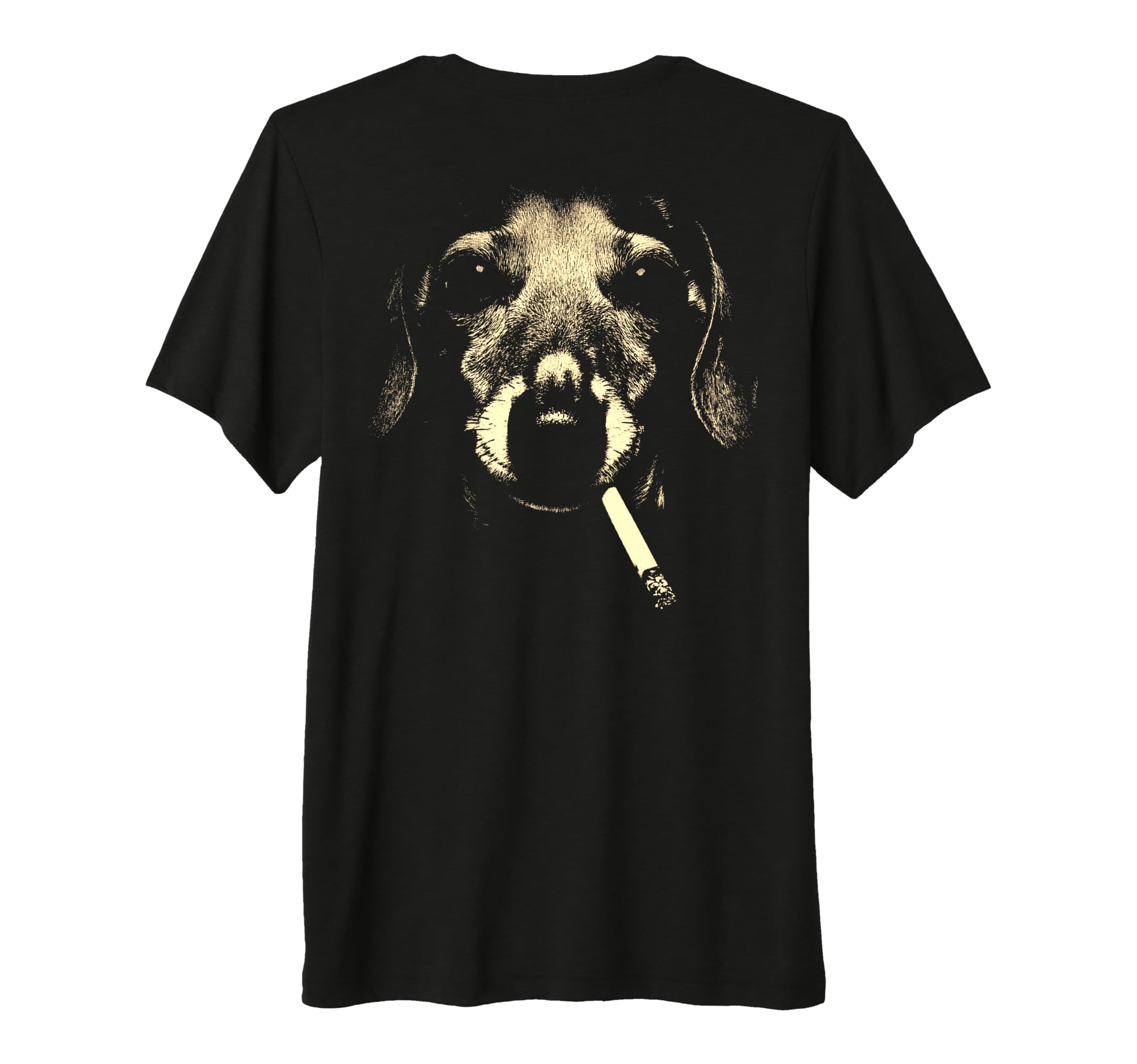 Dachshund Smoking Cigarette Grunge Meme T-Shirt - Streetwear Style Unisex - T-Shirt, Sweatshirt, Hoodie