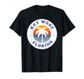 Key West Florida Fl Sunset Palm Tree T-Shirt - Graphic Print Unisex - T-Shirt, Sweatshirt, Hoodie