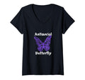 Womens Antisocial Butterfly V T-Shirt - Casual Everyday Wear for Adults - T-Shirt, Sweatshirt, Hoodie