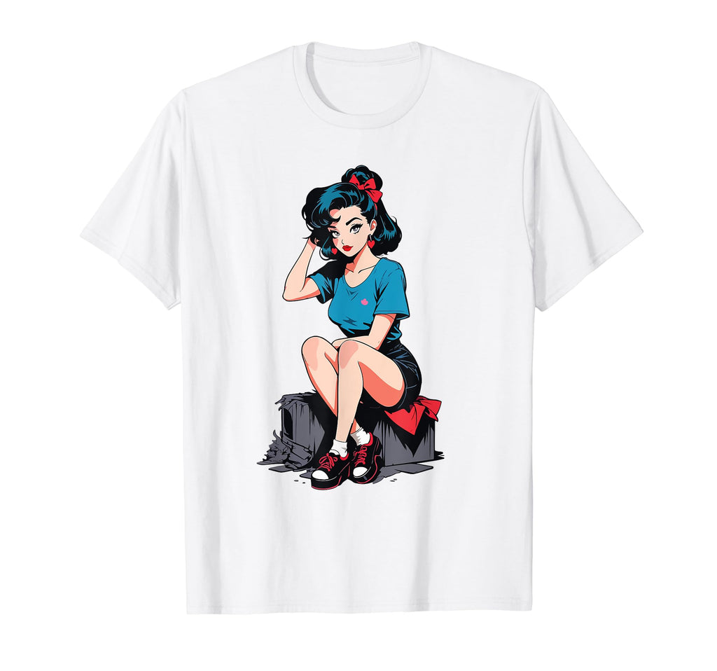 Anime Pin Up T-Shirt - Trendy Graphic Unisex - T-Shirt, Sweatshirt, Hoodie