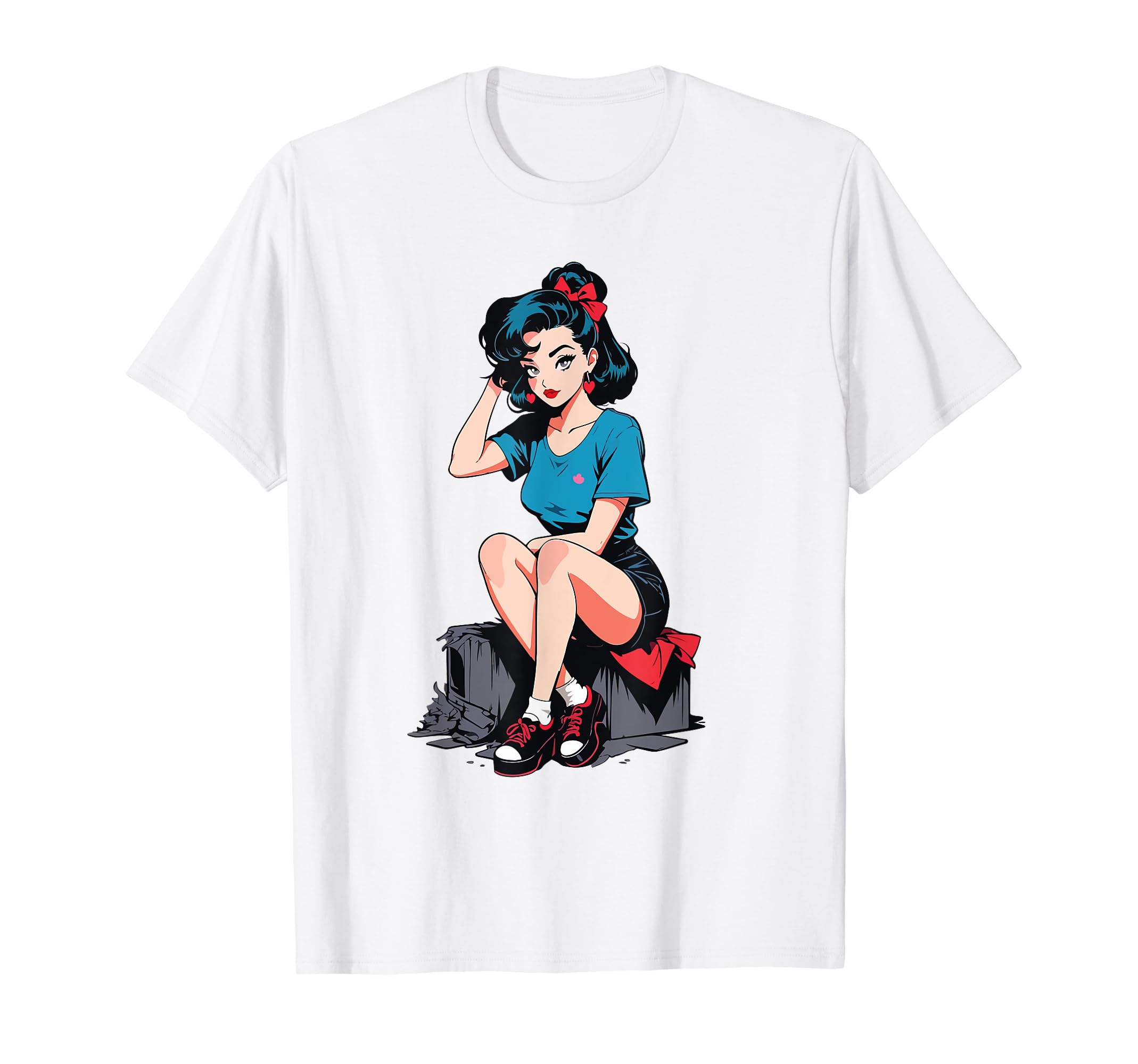 Anime Pin Up T-Shirt - Trendy Graphic Unisex - T-Shirt, Sweatshirt, Hoodie
