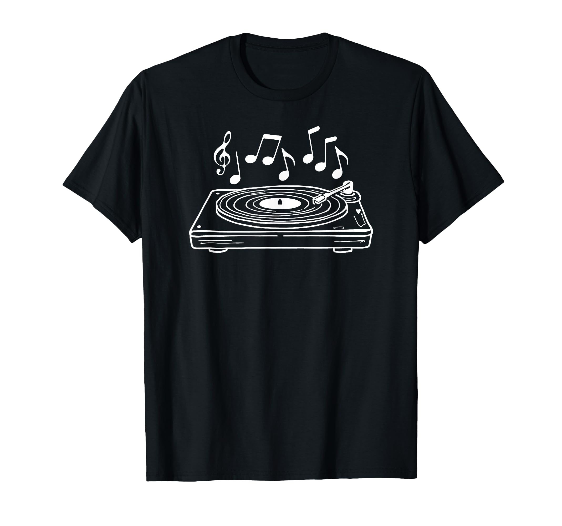 Vinyl Record Player Sketch Music Lovers T-Shirt - Unique Graphic for Adults - T-Shirt, Sweatshirt, Hoodie