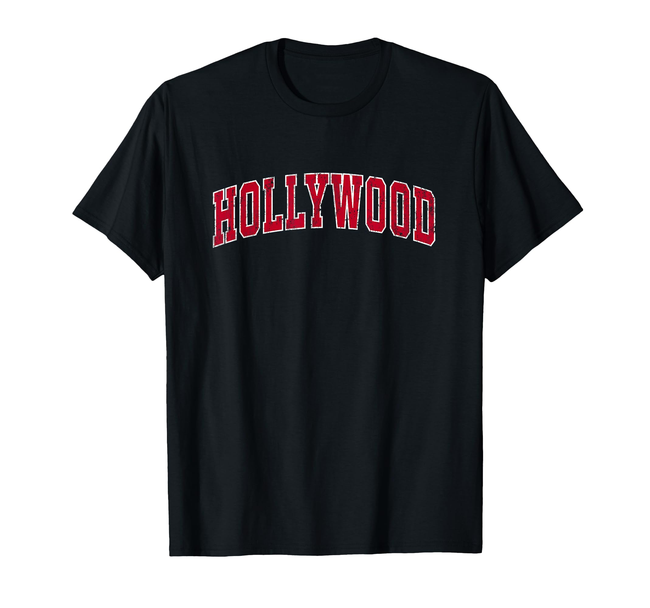 Hollywood California Ca Sports Red T-Shirt - Graphic Print Men Women - T-Shirt, Sweatshirt, Hoodie