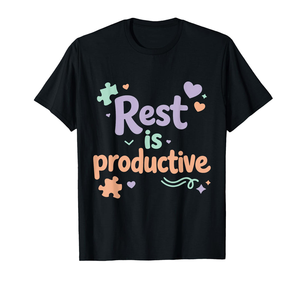 Rest Is Productive Pastel Funny T-Shirt - Graphic Print Men Women - T-Shirt, Sweatshirt, Hoodie