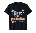 Rest Is Productive Pastel Funny T-Shirt - Graphic Print Men Women - T-Shirt, Sweatshirt, Hoodie