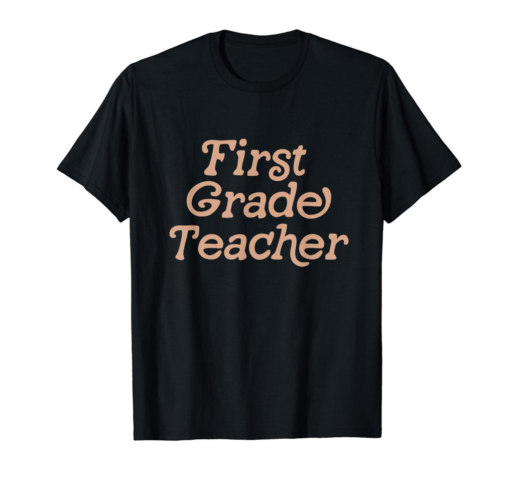 First Grade Teacher Back To School T-Shirt - Minimalist Print for Adults - T-Shirt, Sweatshirt, Hoodie