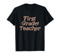 First Grade Teacher Back To School T-Shirt - Minimalist Print for Adults - T-Shirt, Sweatshirt, Hoodie