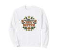 Worlds Best Sister Floral Badge Sweatshirt - Fun Novelty Design for Adults - T-Shirt, Sweatshirt, Hoodie