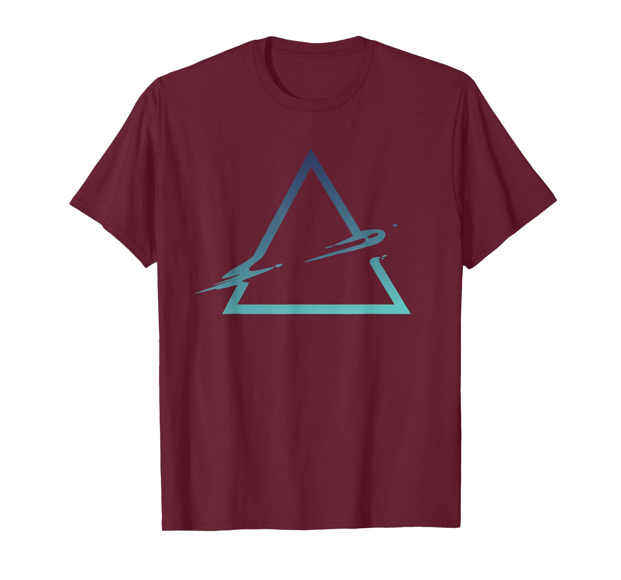 Triangle Geometric Gradient Artsy T-Shirt - Unique Graphic for Adults - T-Shirt, Sweatshirt, Hoodie