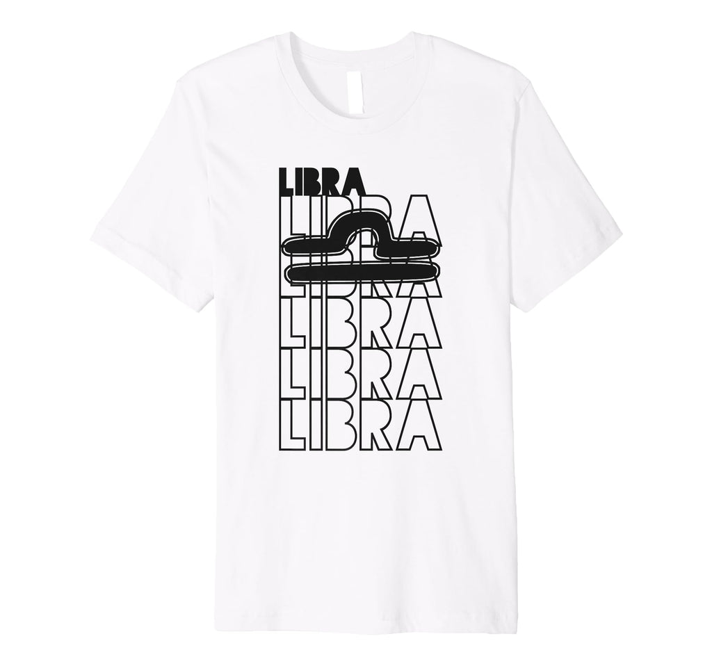 Libra Star Sign Typography Astrology T-Shirt - Aesthetic Graphic for Adults - T-Shirt, Sweatshirt, Hoodie